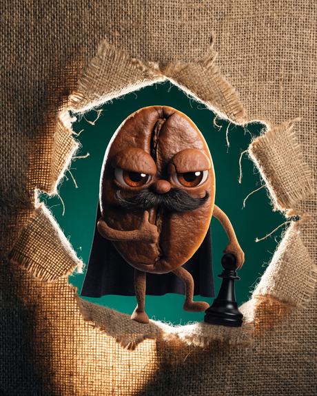 League Villain — League Roast coffee box